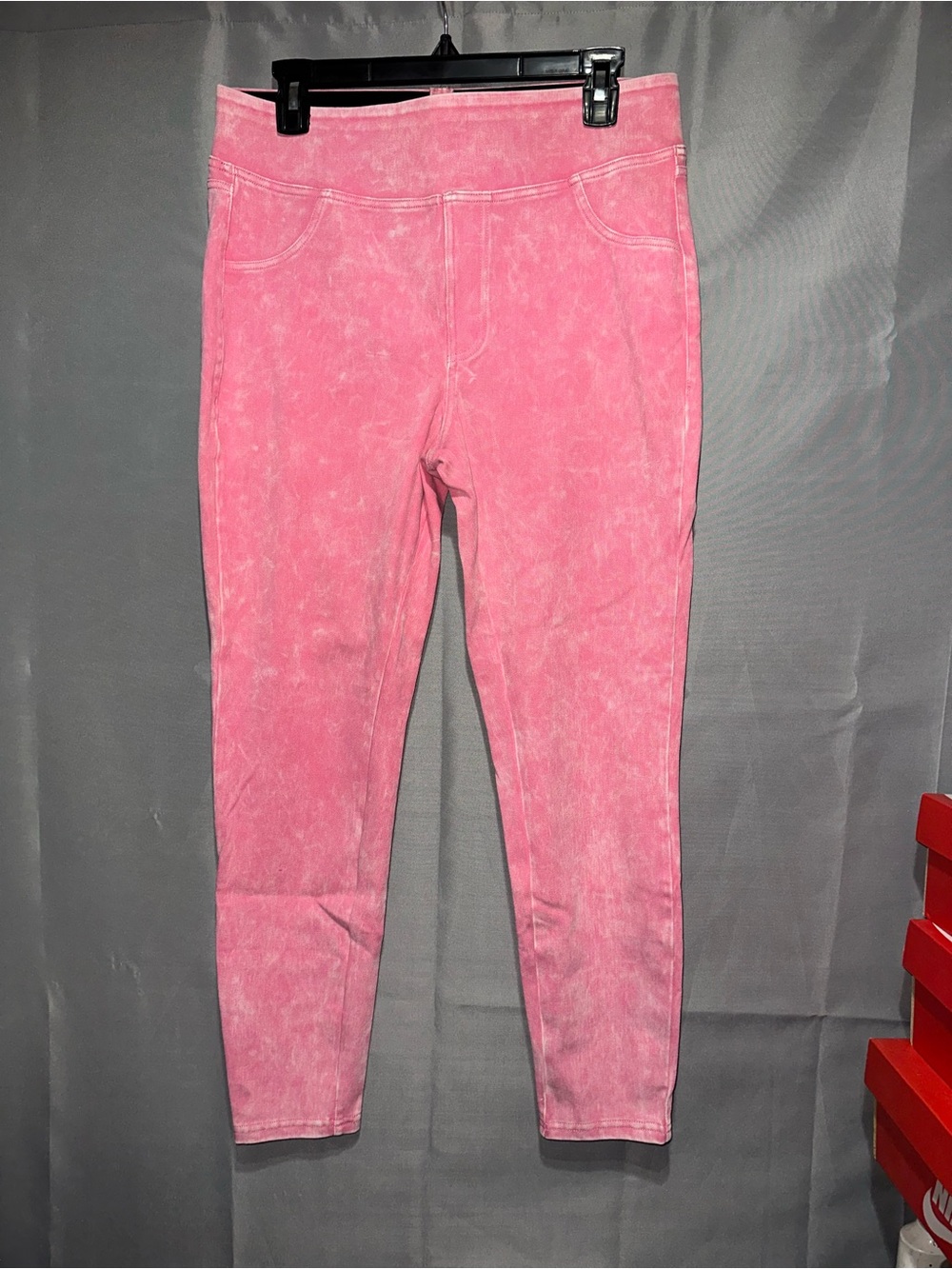 HALARA Bubble Gum Pink jeans with Stitched Waistband
